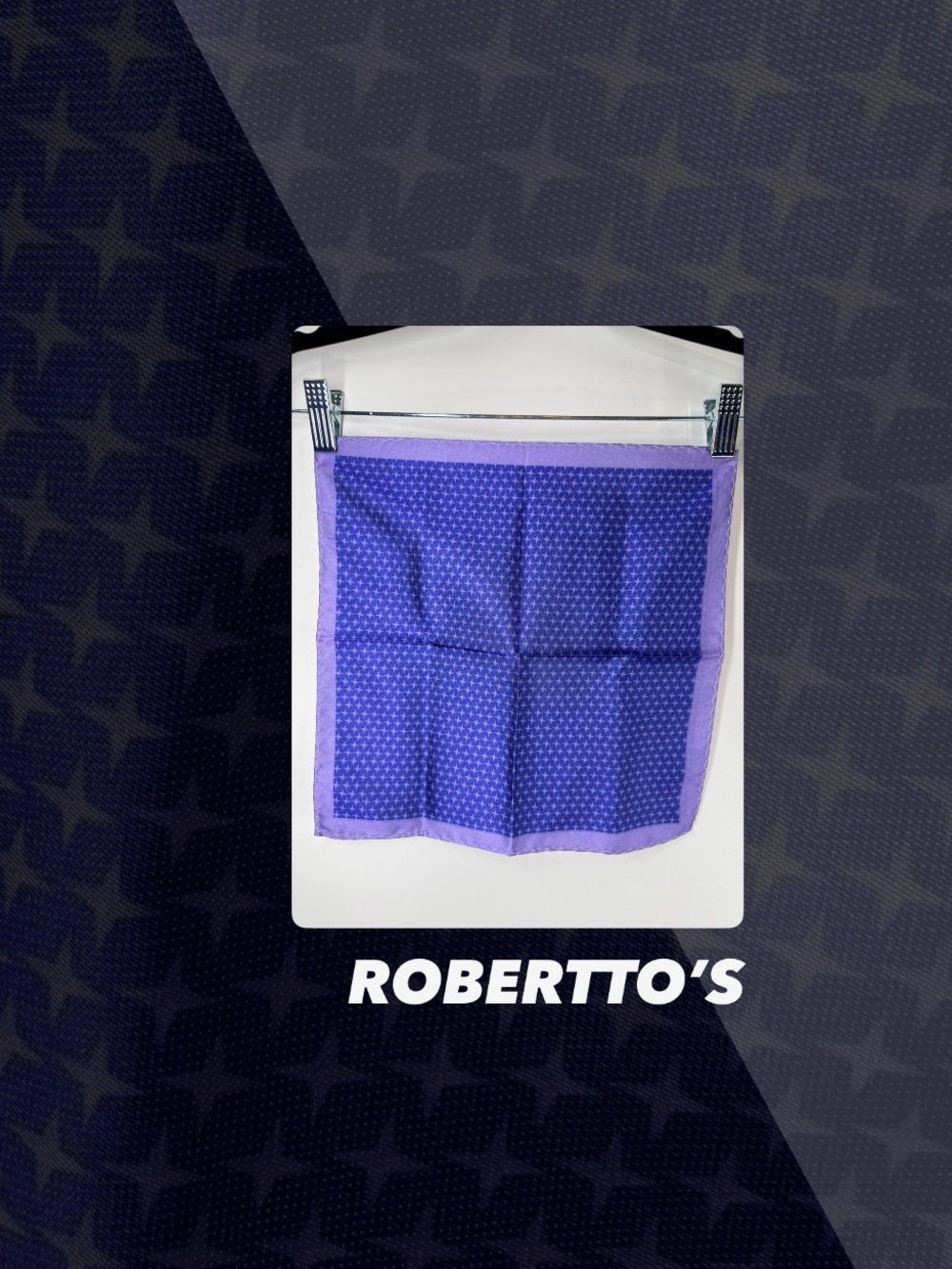 EUC Robertto’s Artisanal Silk Pocket Square